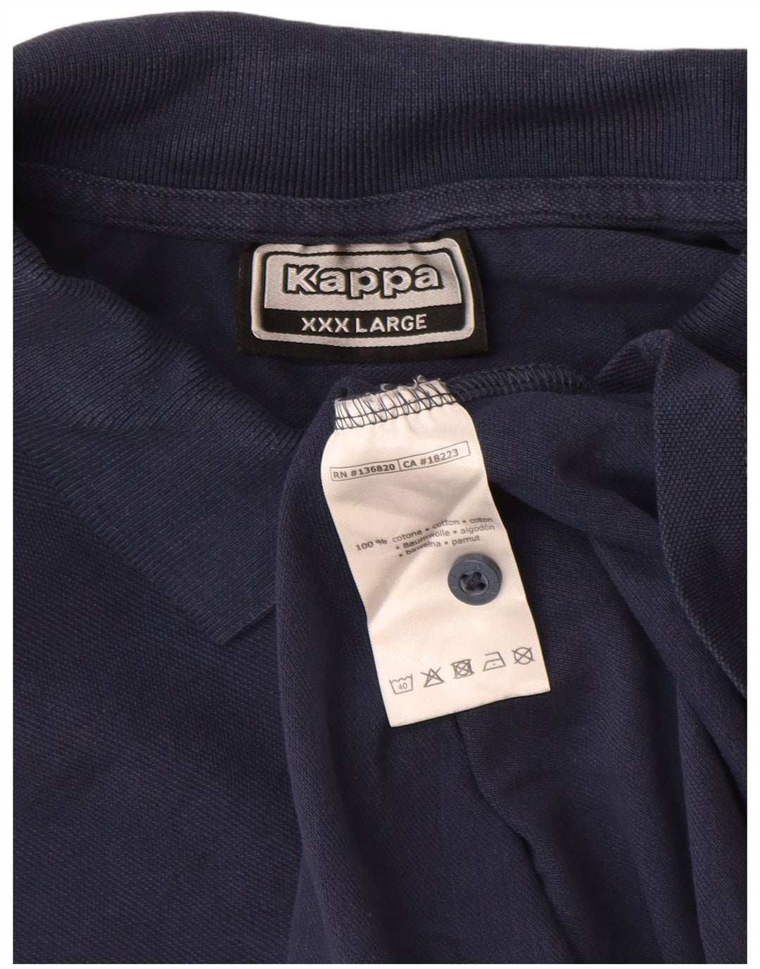 Kappa herre poloskjorte 3XL marineblå bomuld