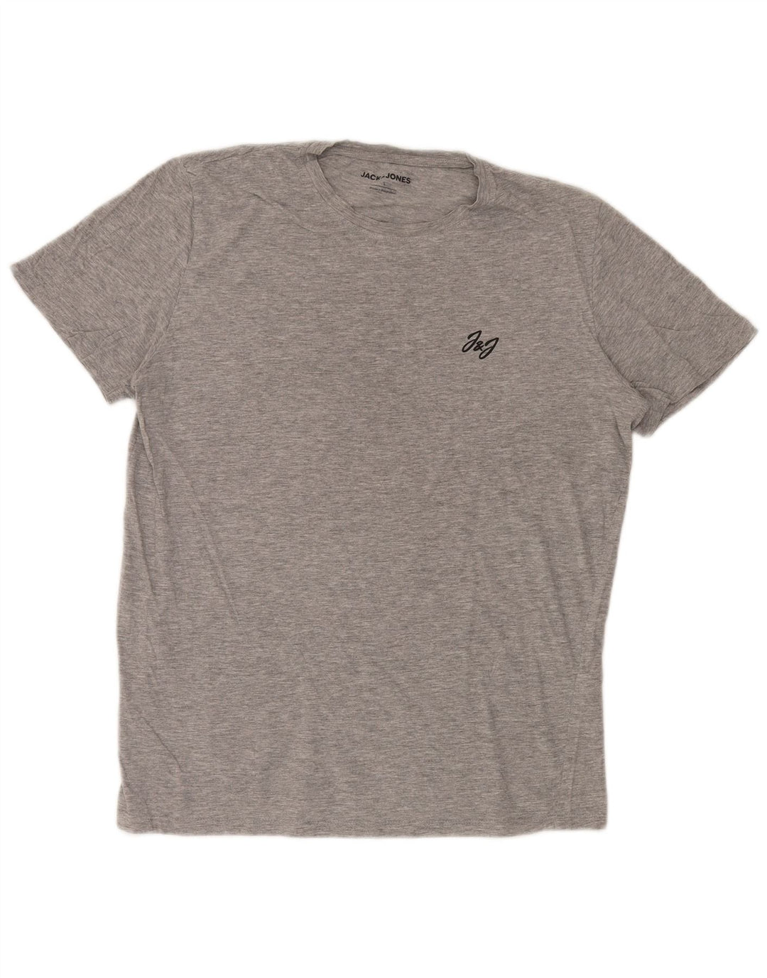 JACK & JONES Herre T-Shirt Top Stor Grå Viscose