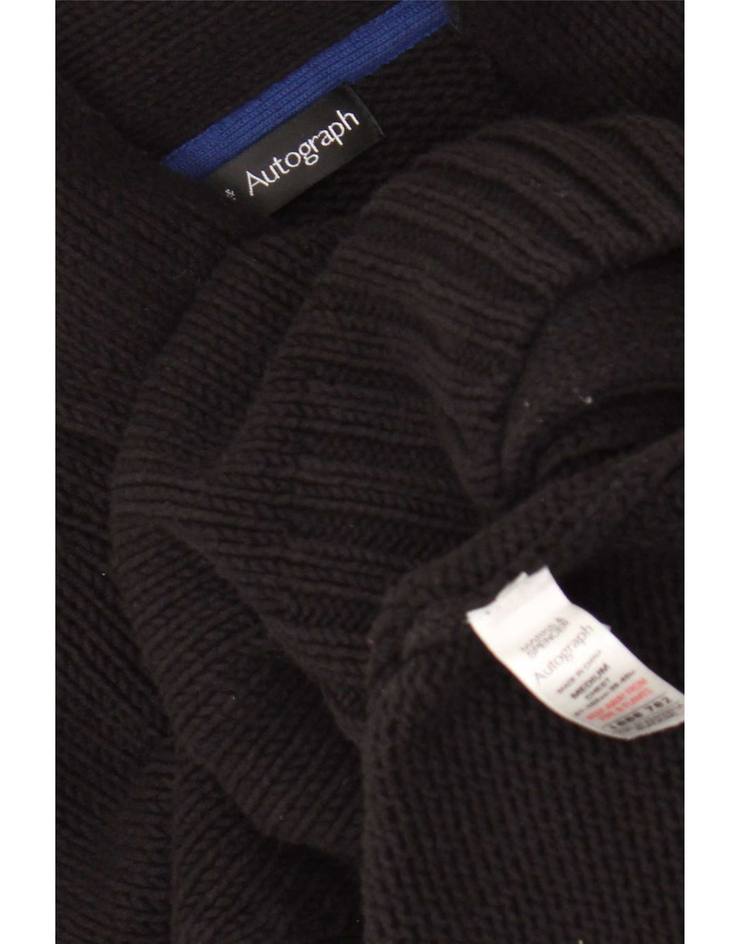 Marks & Spencer Herre Autograph Cardigan Sweater UK 38/40 Medium Black