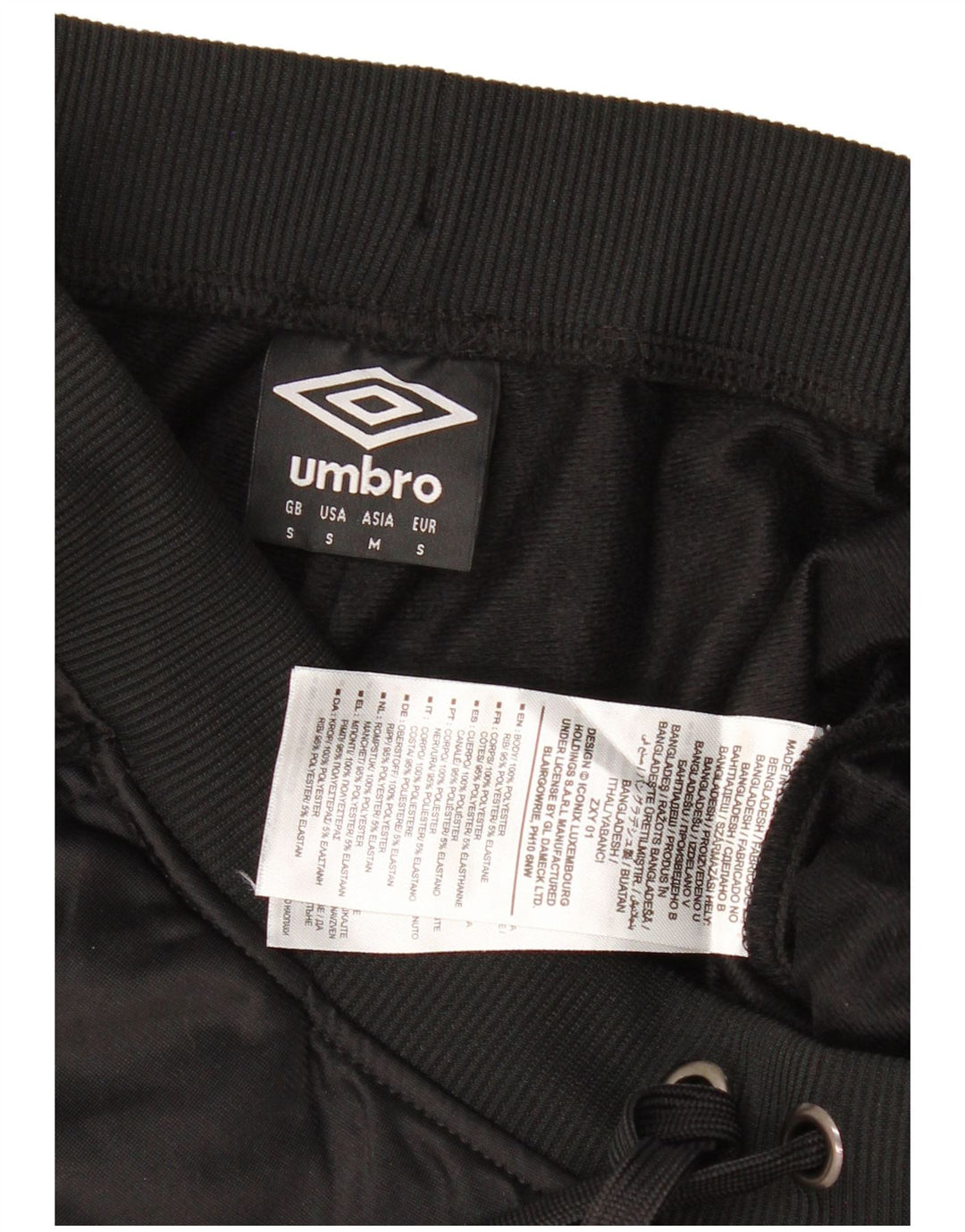 Umbro Herre Grafisk Træningsdragt Bukser Joggers Lille Sort Polyester