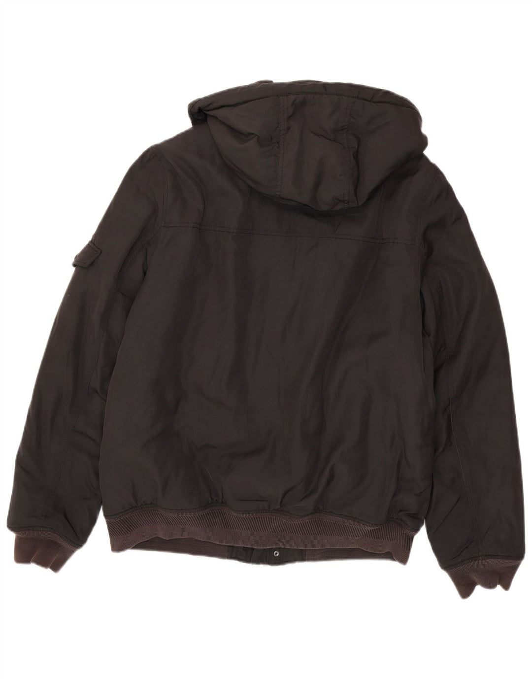 Tommy Hilfiger Herre Hooded Bomber Jacket UK 42 XL Sort Polyester