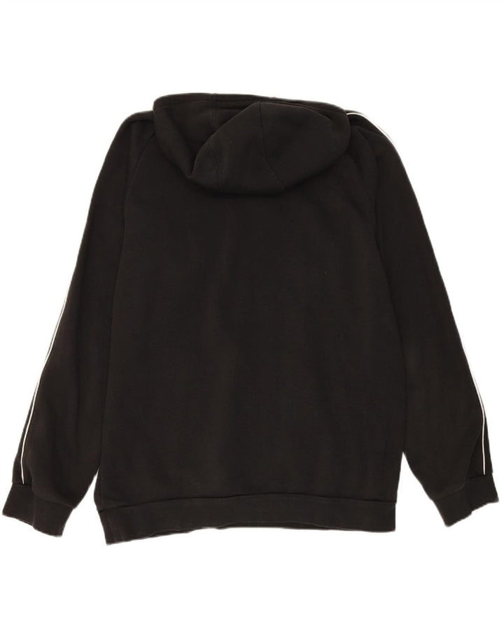 ADIDAS Mens Hoodie Jumper Large Black Cotton