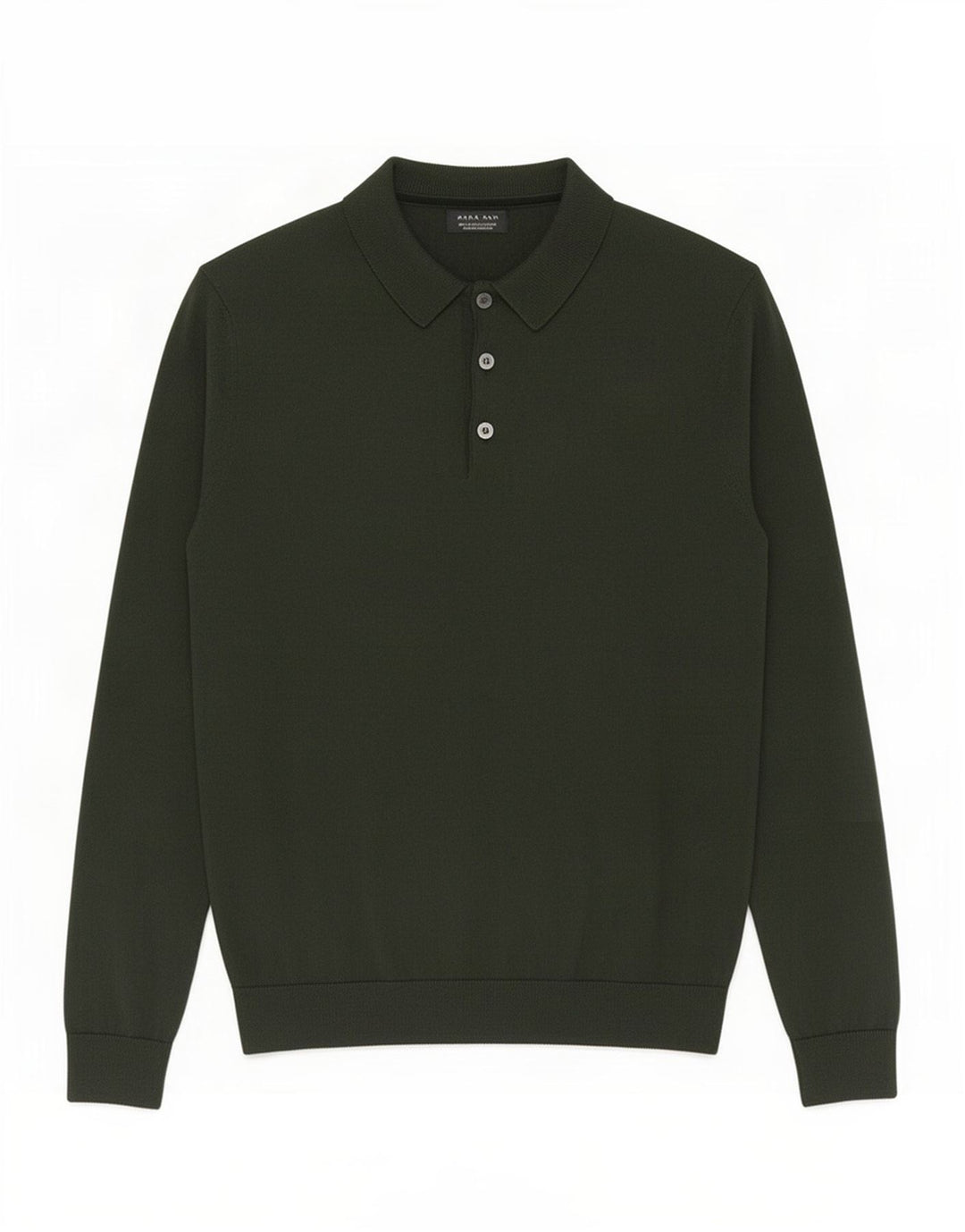 Zara Herre Polo Neck Jumper Sweater Medium Grøn Akryl