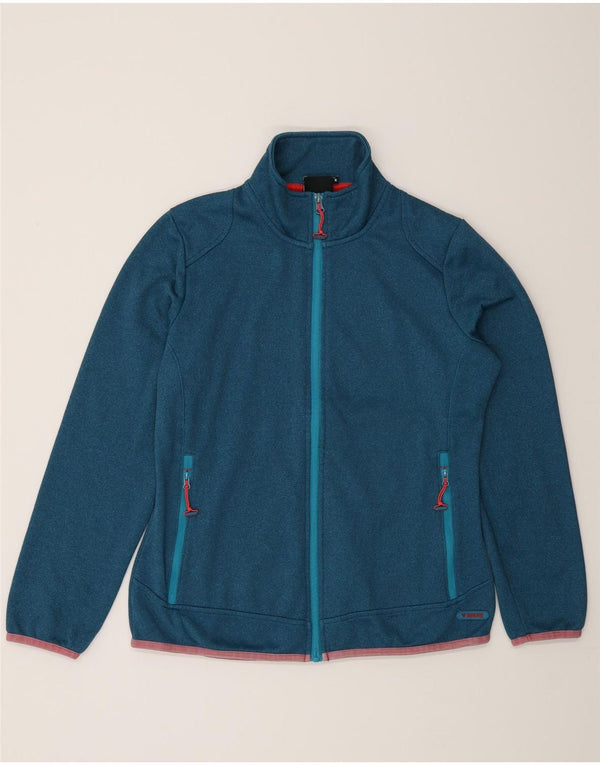 Brugi Womens Tracksuit Top Jacket UK 14 Medium Blue