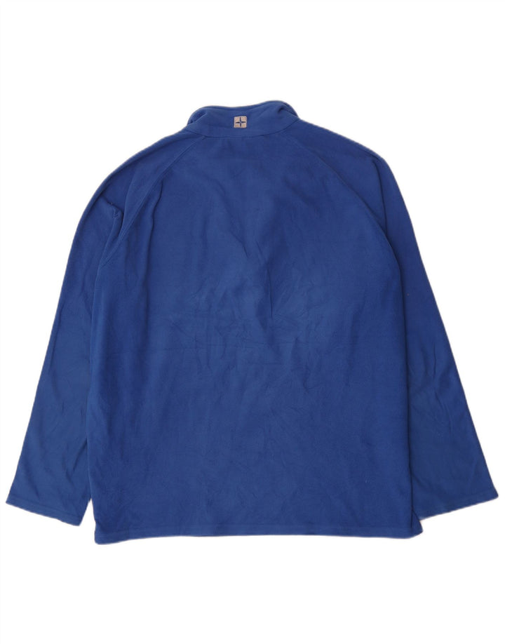 Mountain Warehouse Herre Fleece Jumper med lynlås XL Blå Polyester