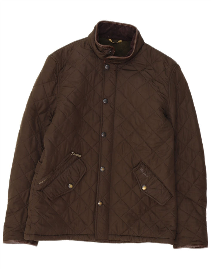 Barbour Herre quiltet jakke UK 40 Stor brun polyester