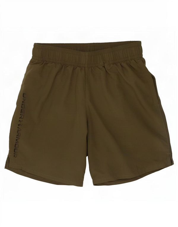 Under Armour Mens Graphic Sport Shorts Small Green Polyester