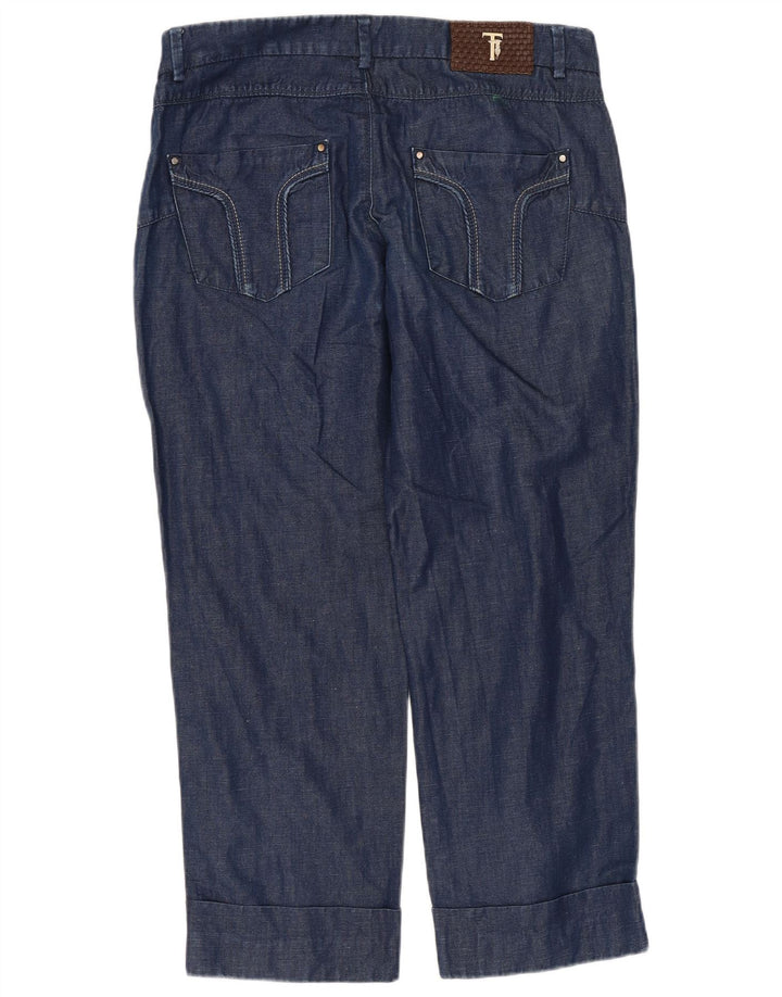 TRUSSARDI Kvinder Cropped Jeans W26 L24 Marineblå Bomuld