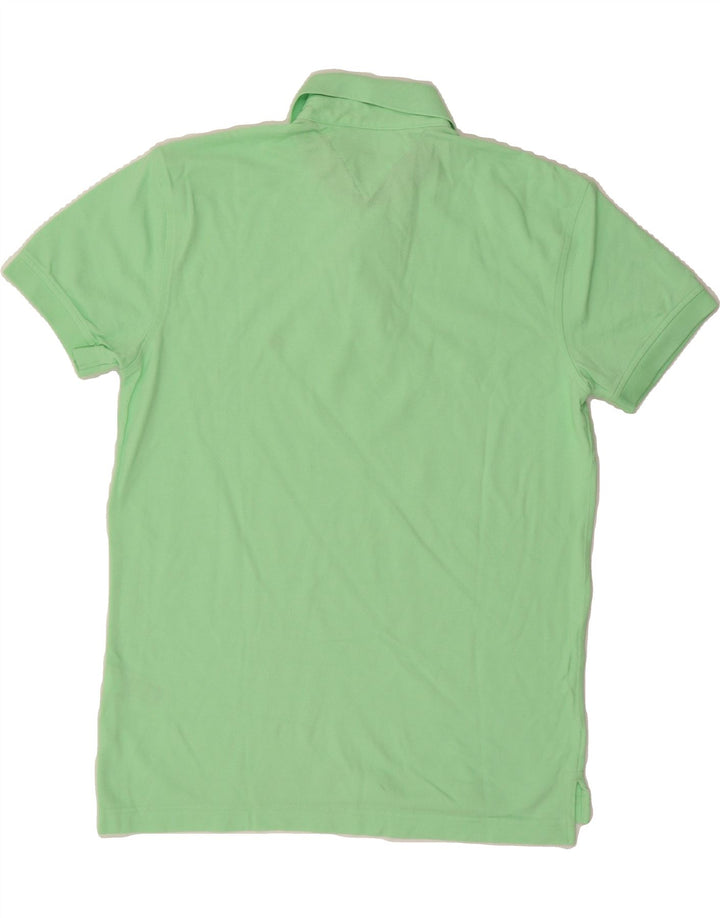 TOMMY HILFIGER Mens Polo Shirt Medium Green Cotton Vintage Tommy Hilfiger and Second-Hand Tommy Hilfiger from Messina Hembry 
