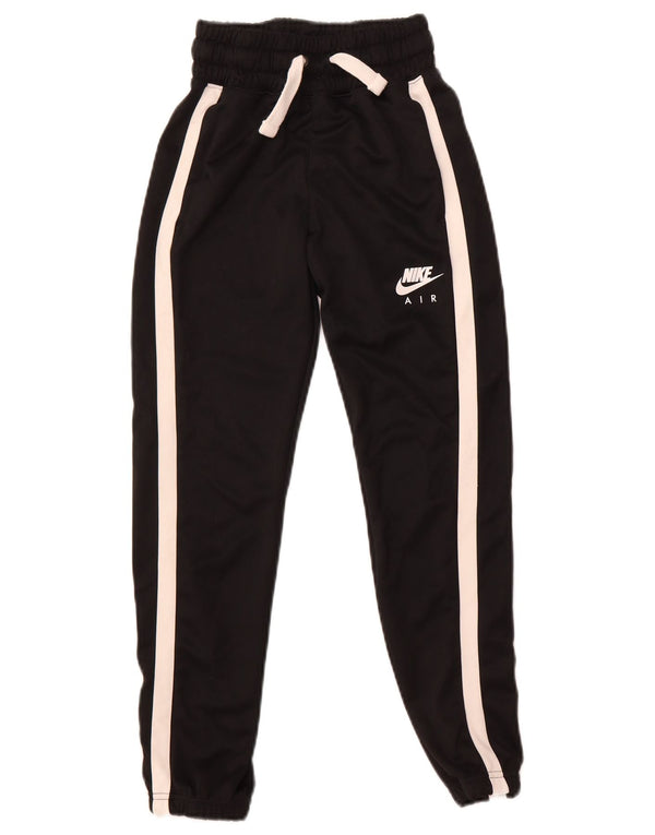 Nike Boys Tracksuit Trousers Joggers 10-11 Years Medium Black Colourblock