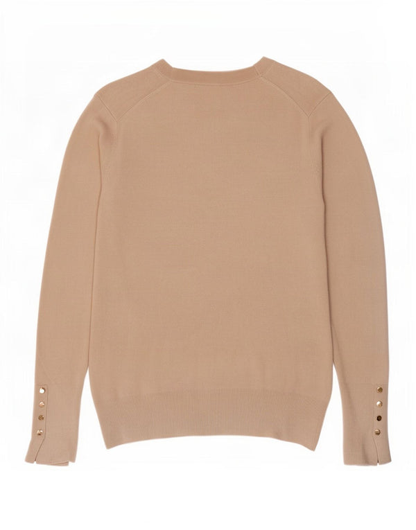 Zara Dame Boat Neck Jumper Sweater UK 14 Large Off White