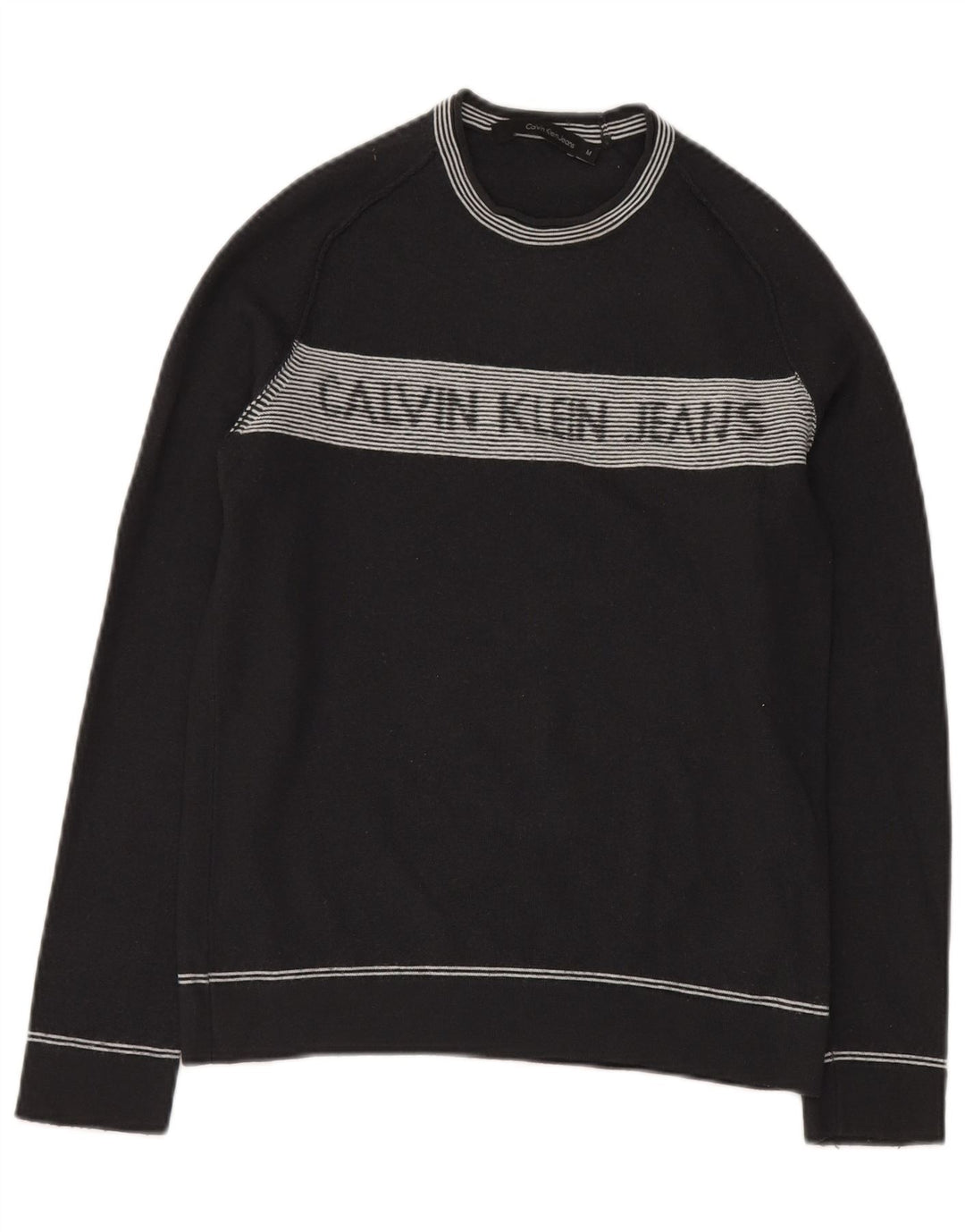 CALVIN KLEIN JEANS Dame sweater med rund hals DK 10 lille grå