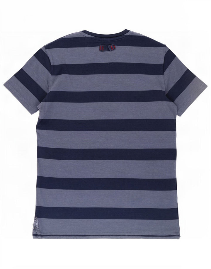 Fat Face Herre T-Shirt Top Medium Blå Stribet