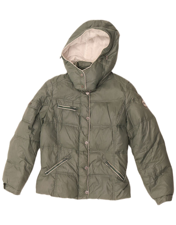 Best Company Dame hættepolstret jakke UK 18 XL Grøn Polyester