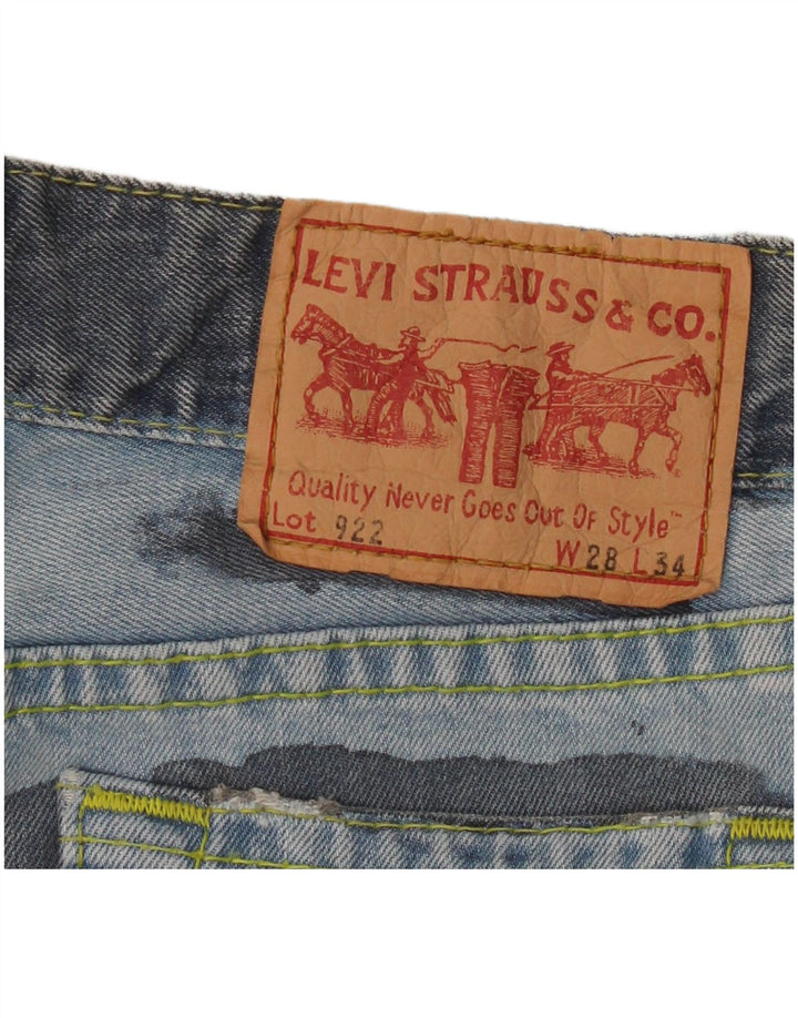 Levi's Dame 922 Straight Jeans W28 L30 Blå Bomuld