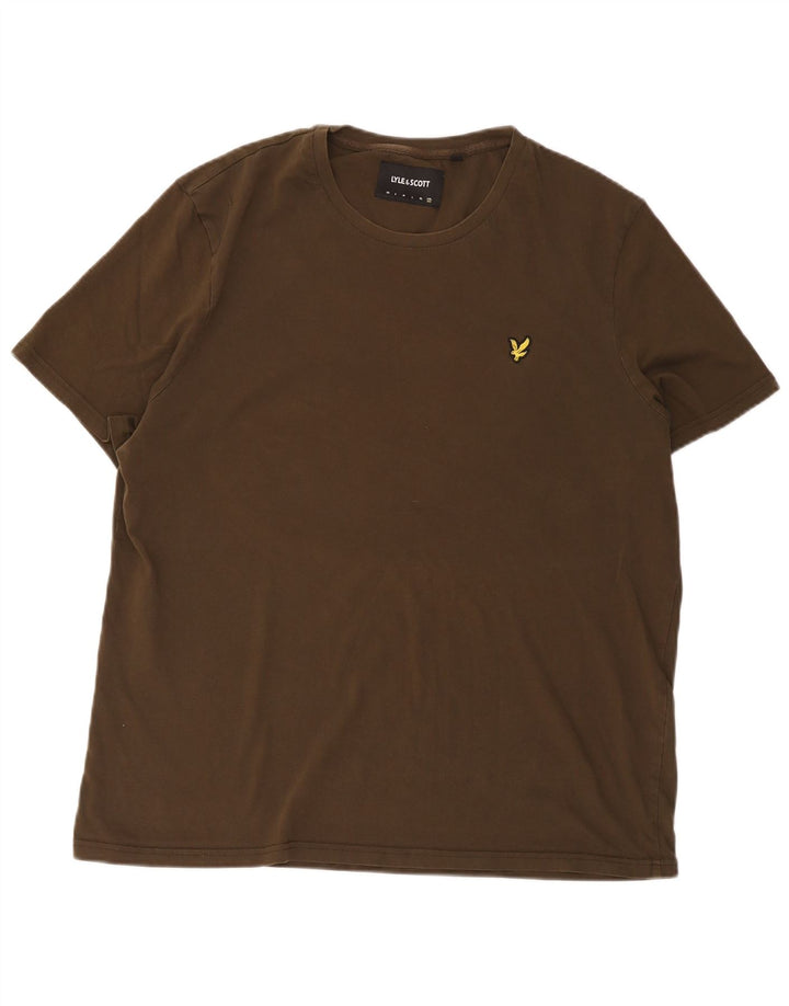 Lyle & Scott Herre T-Shirt Top 2XL Khaki Bomuld
