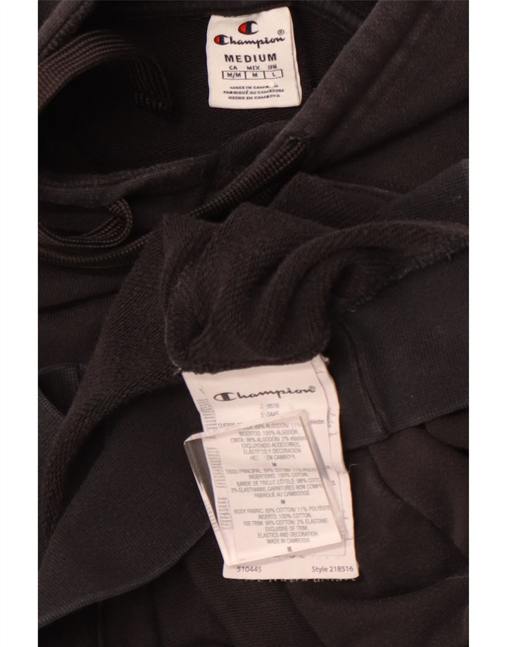 CHAMPION Hættetrøje til mænd Medium Sort bomuld
