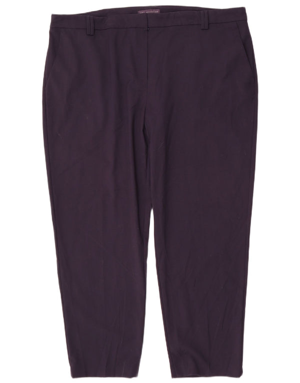 Marks & Spencer Dame Slim Chino Bukser UK 22 3XL W44 L29 Navy Blue