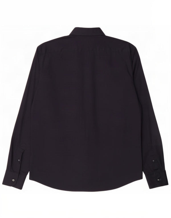 Burberry Herreskjorte Large Navy Blue Cotton