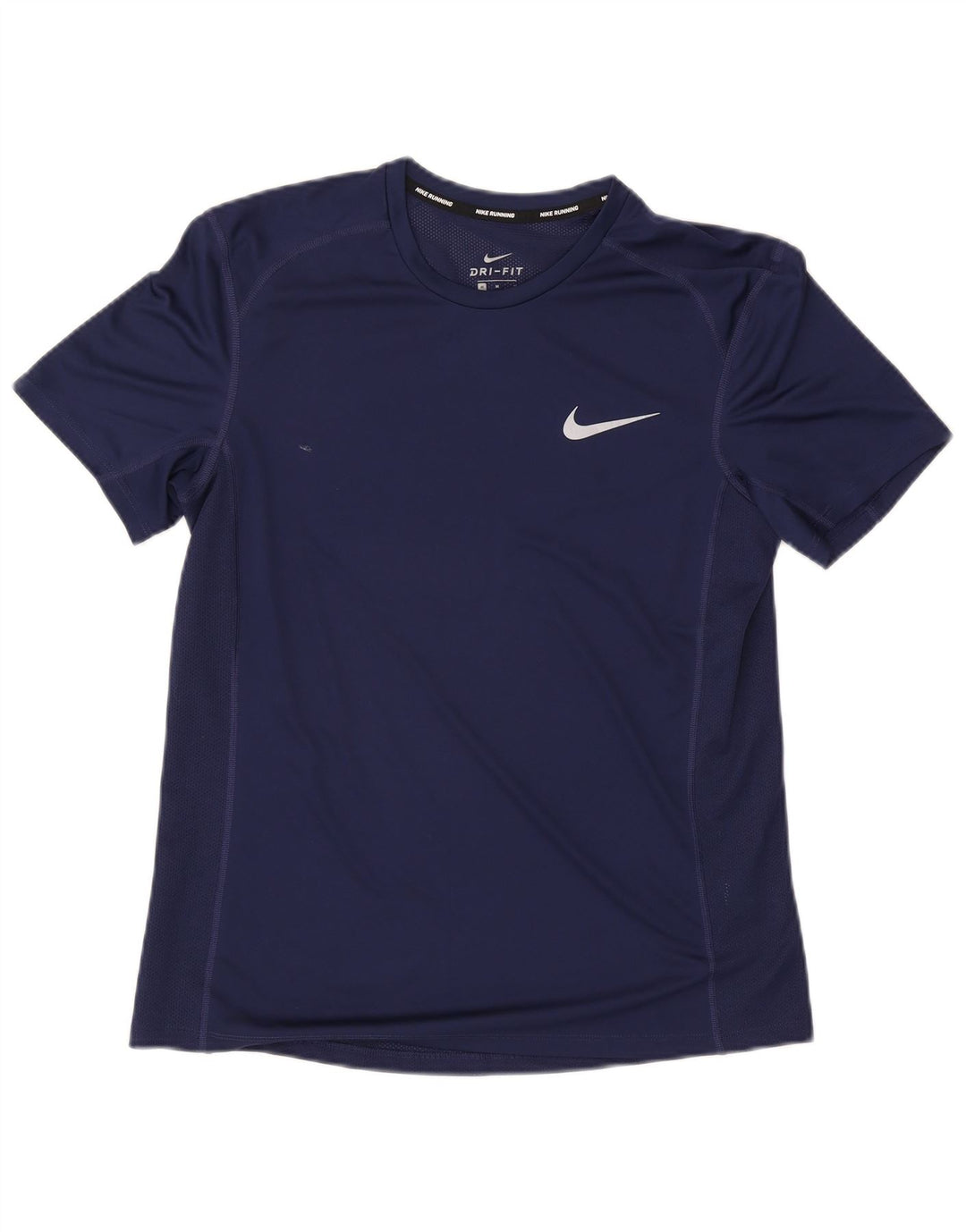 Nike Herre Dri Fit T-shirt Top Medium Marineblå