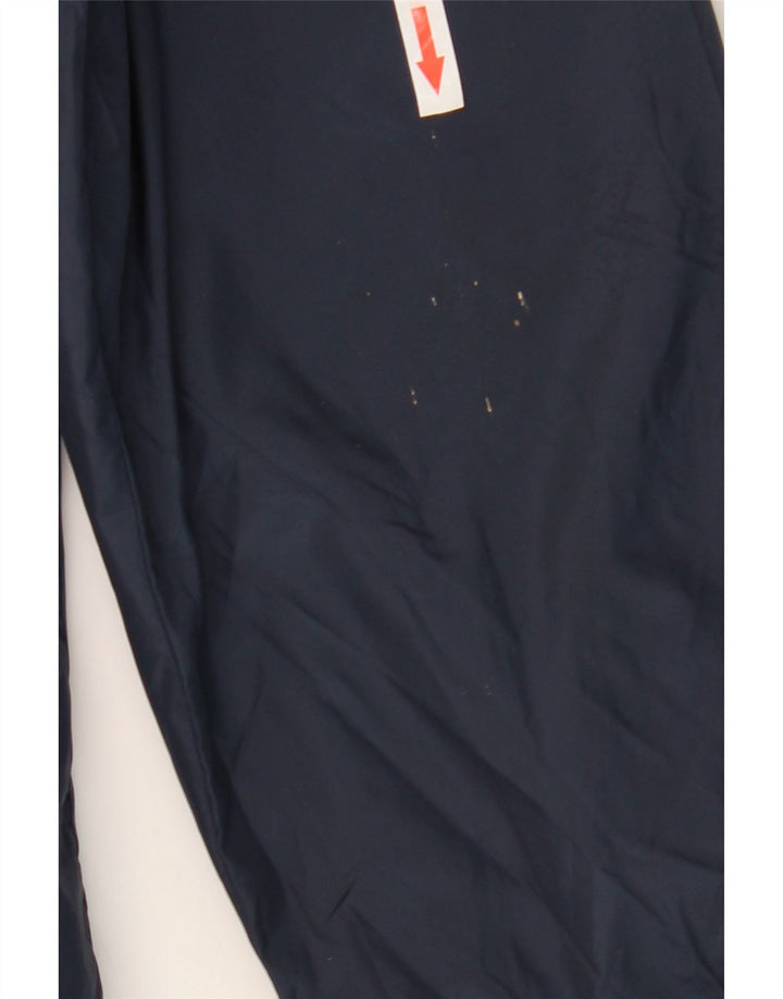 Zara Herre Windbreaker Jacket UK 42 XL Navy Blue Polyester