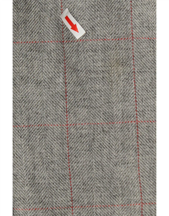 Gap Dame 3 Button Blazer Jacket UK 12 Medium Grey Ternet Uld