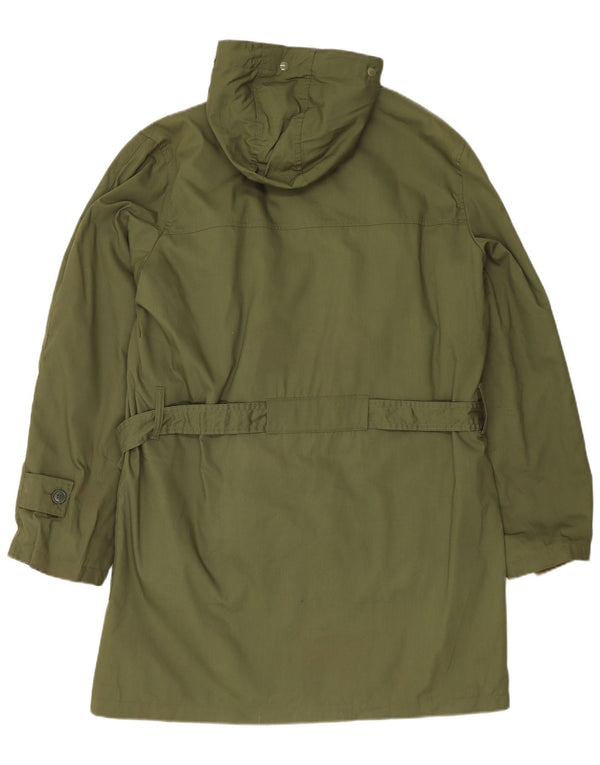 Rifle Herre Hætte Sherpa Parka Jakke UK 38 Medium Khaki Akryl