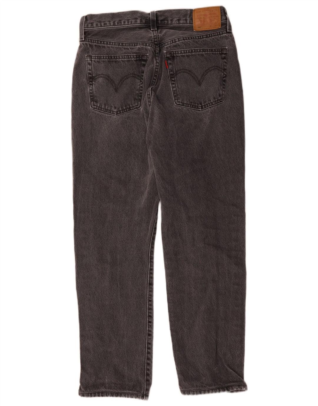 Levi's Dame 501 Straight Jeans W28 L26 Grå Bomuld