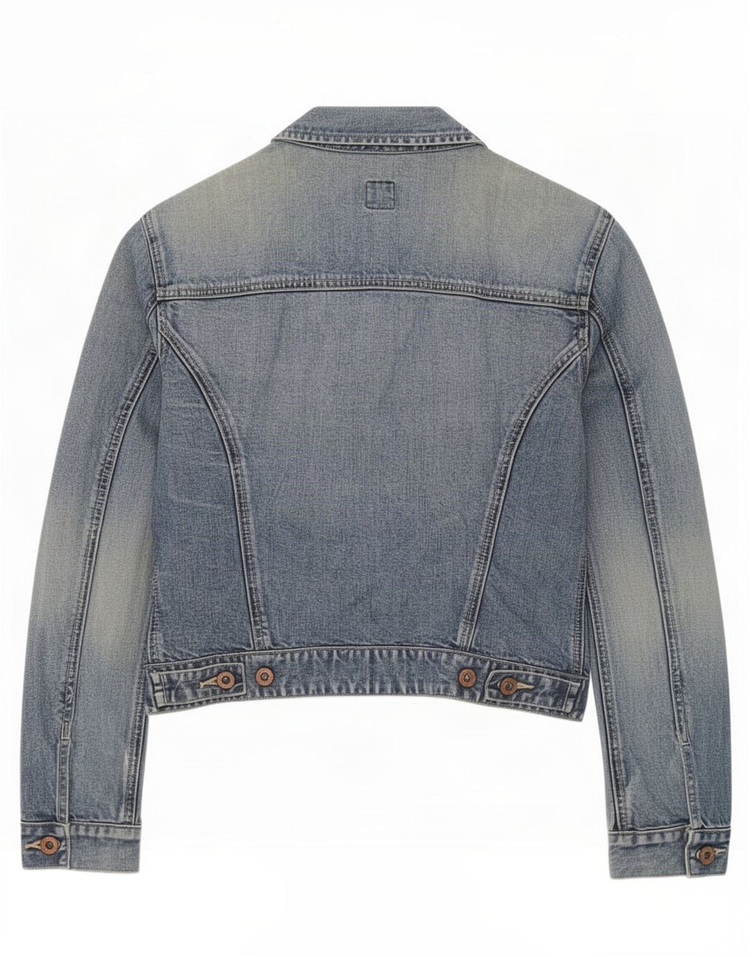 Gap Womens Crop denimjakke UK 10 Small Blue Cotton