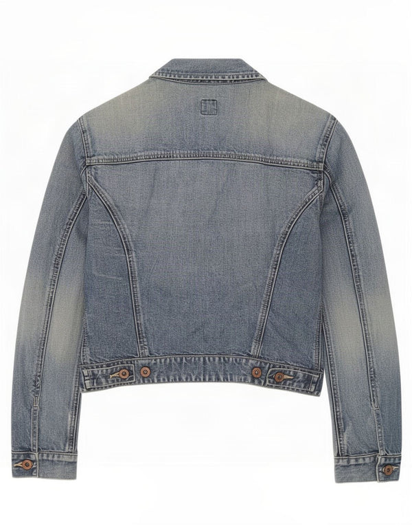 Gap Womens Crop denimjakke UK 10 Small Blue Cotton