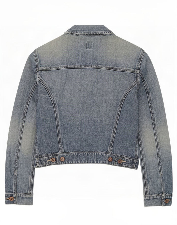 Gap Womens Crop denimjakke UK 10 Small Blue Cotton