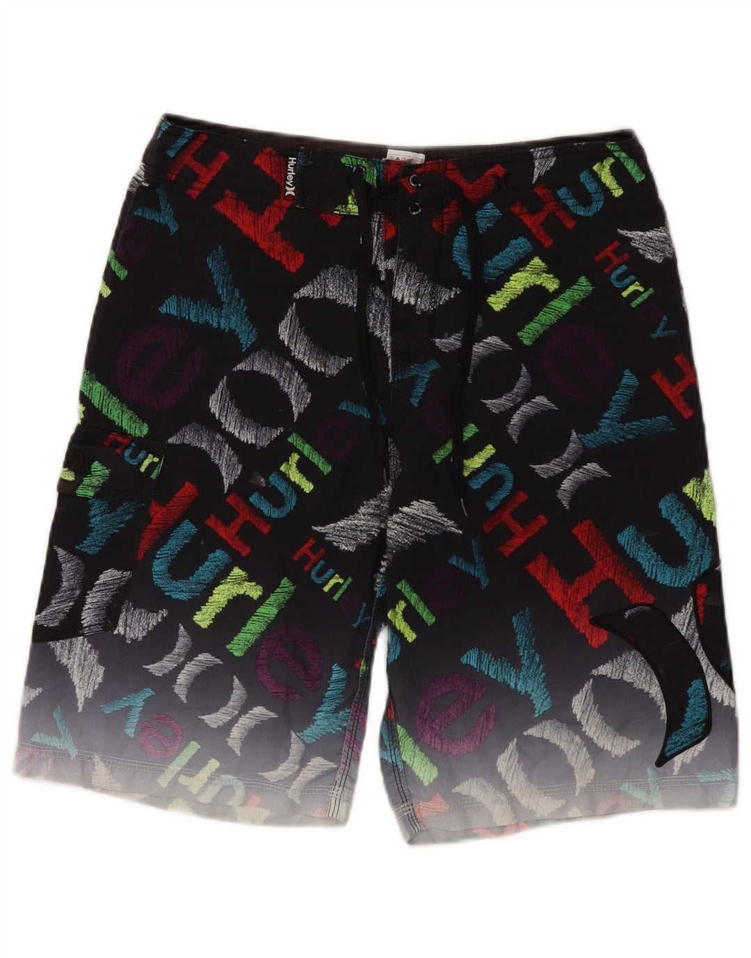 Hurley Herre grafiske svømmeshorts Medium sort polyester