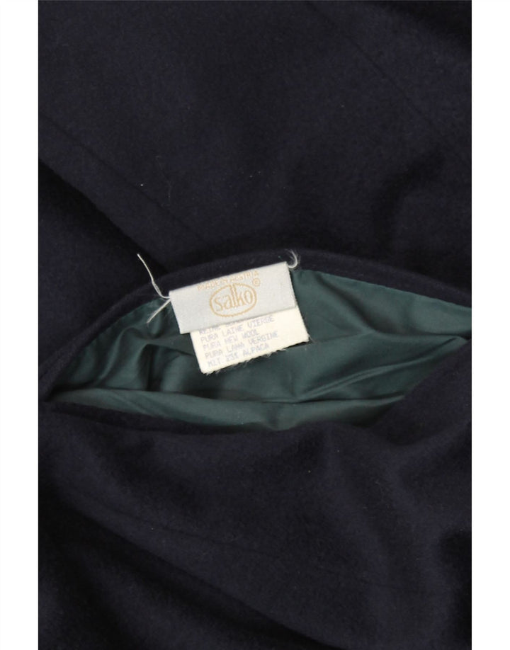 SALKO Mens Reversible Jacket IT 50 Large Blue Virgin Wool Vintage Salko and Second-Hand Salko from Messina Hembry 