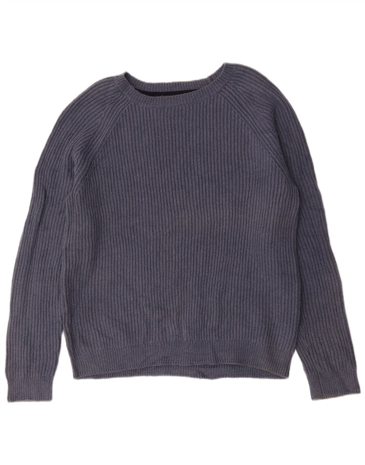 Fat Face Herre Boat Neck Jumper Sweater Stor Marineblå Bomuld