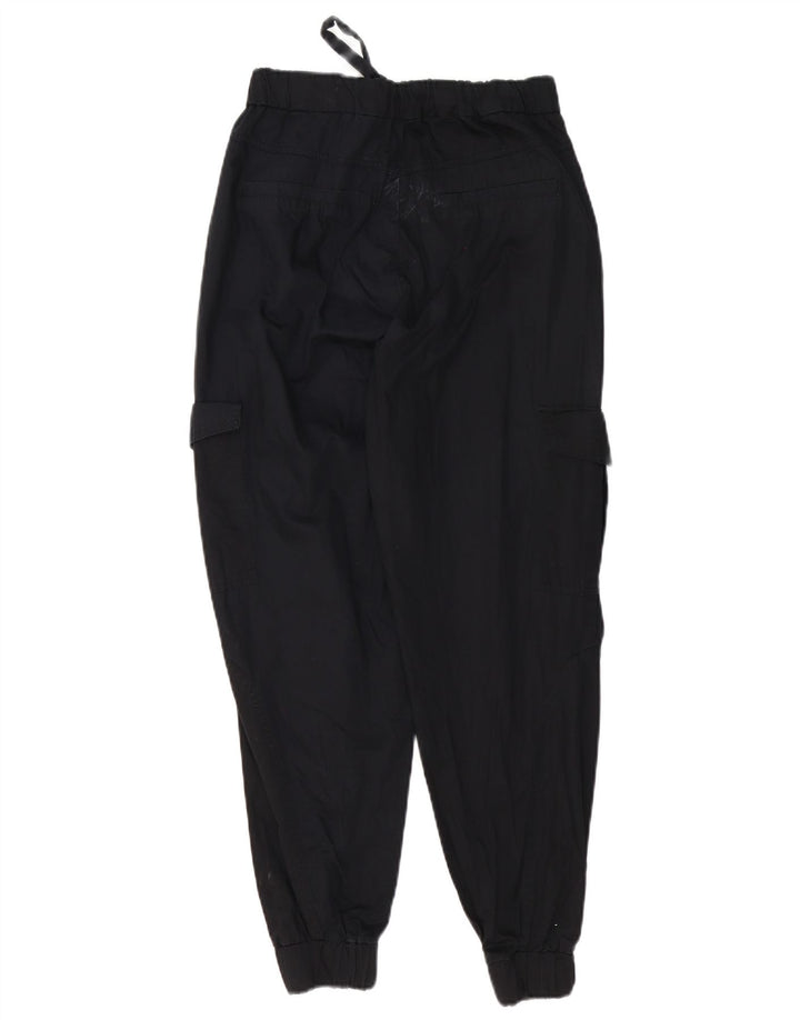Zara Joggers Cargo Bukser Små W26 L27 Sort Bomuld