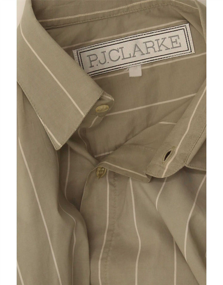 Vintage herreskjorte medium Khaki stribet