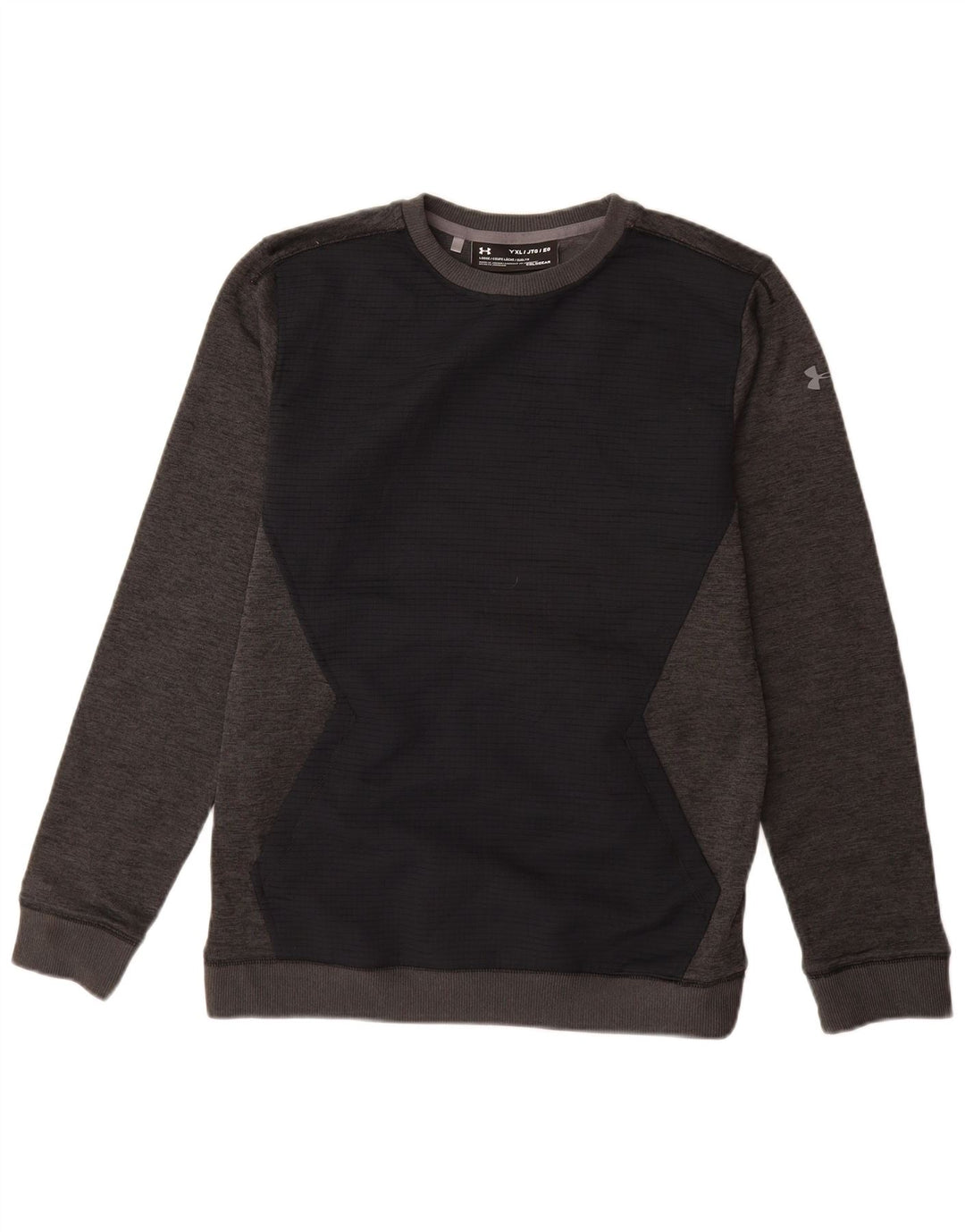 UNDER ARMOUR Drenge Cold Gear Sweatshirt Jumper 13-14 år XL Grå