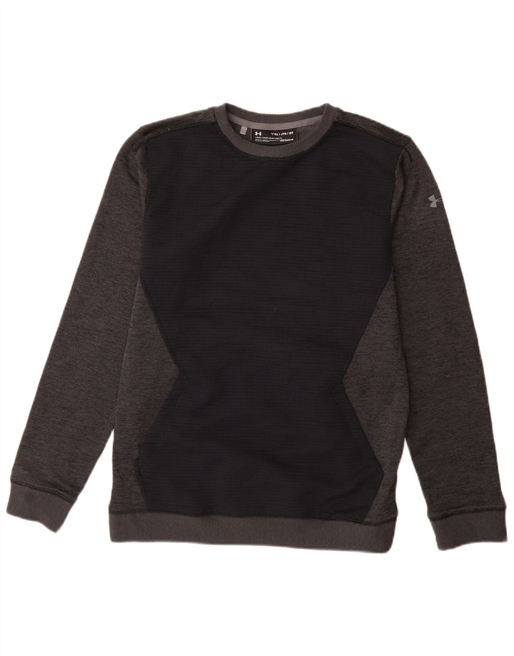 UNDER ARMOUR Drenge Cold Gear Sweatshirt Jumper 13-14 år XL Grå