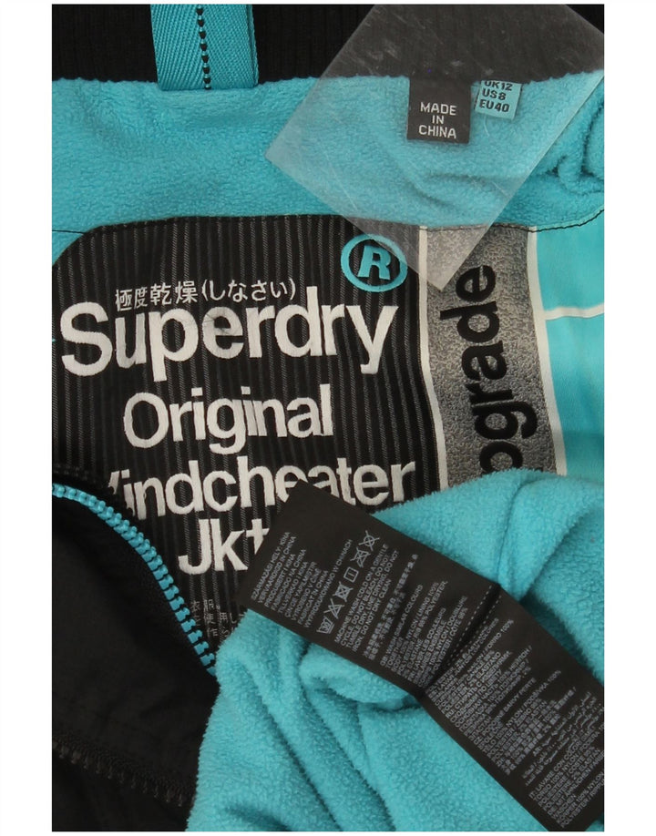 SUPERDRY Vindjakke til kvinder med hætte vindjakke UK 12 Medium Sort
