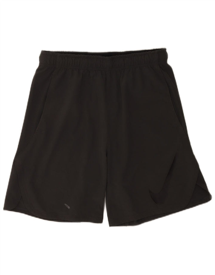 Nike Herre Dri Fit grafiske sportsshorts mellemgrå polyester