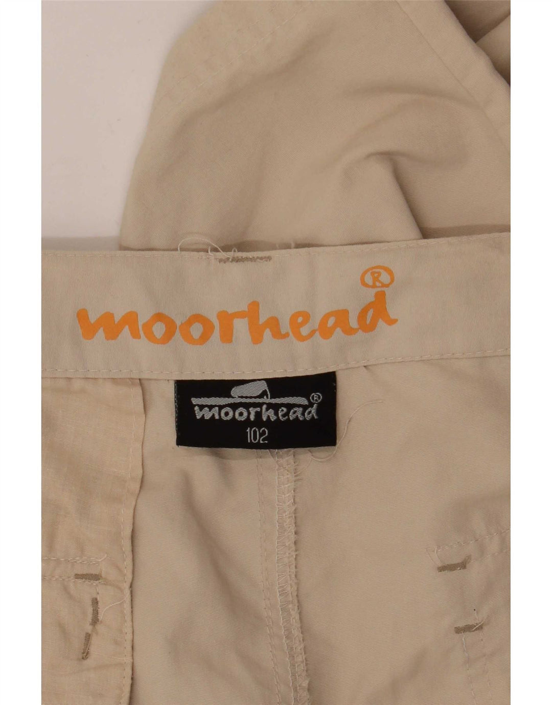 Moorhead Herre Straight Cargo Bukser W34 L34 Beige Polyamid