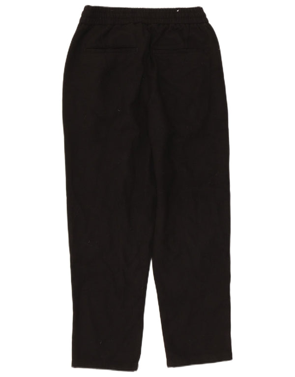 Zara Mens Tapered Chino Trousers Small W30 L26 Black Polyester