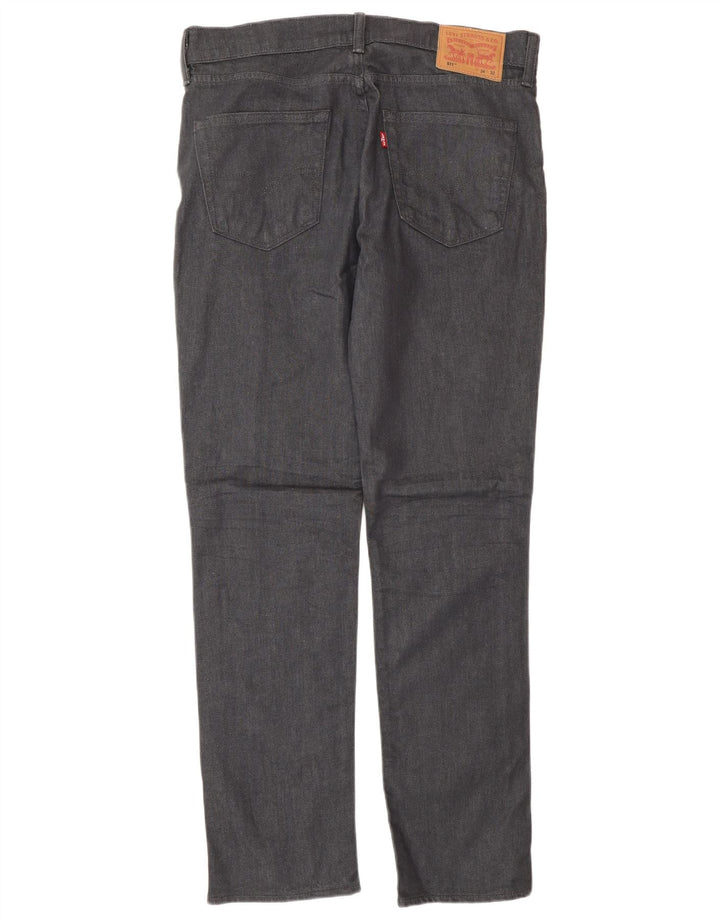 Levi's Herre 511 Slim Jeans W34 L32 Grå Bomuld