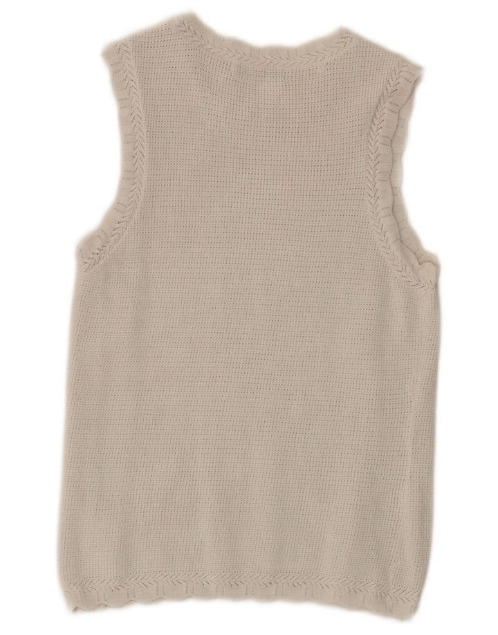 Oasis Damestrik Vest Top UK 8 Small White
