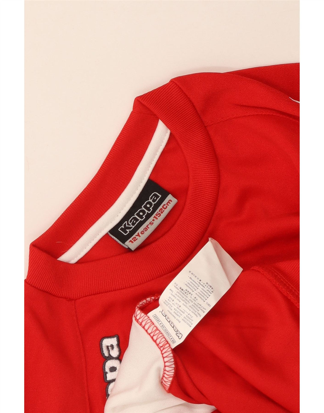 Kappa Boys Graphic Sweatshirt Jumper 11-12 år Rød Colourblock Polyester
