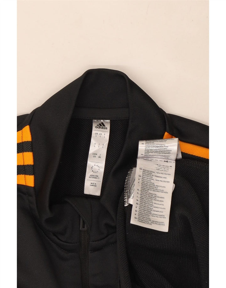 Adidas Herre Leeds United FC Grafisk Pullover Træningsdragt Top Stor Grå