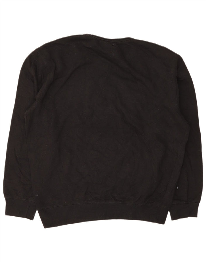 Gap Herre Grafisk Sweatshirt Jumper Medium Sort Bomuld
