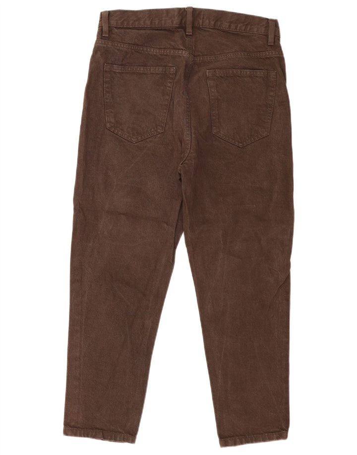 ZARA Herre Cropped Jeans EU 40 Medium W31 L25 Brun Bomuld