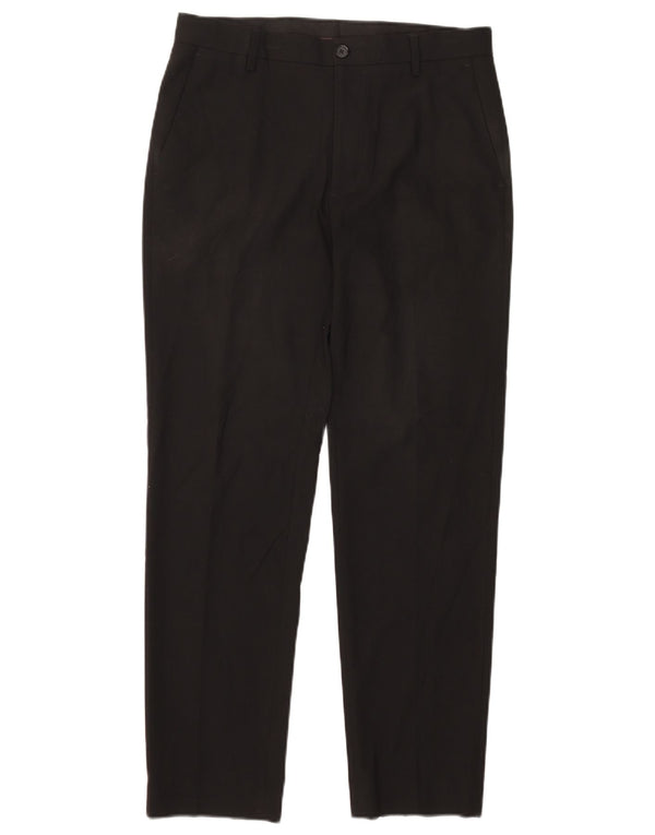 Marks & Spencer Skræddersyede Slim Chino-bukser til kvinder W32 L30 Sort