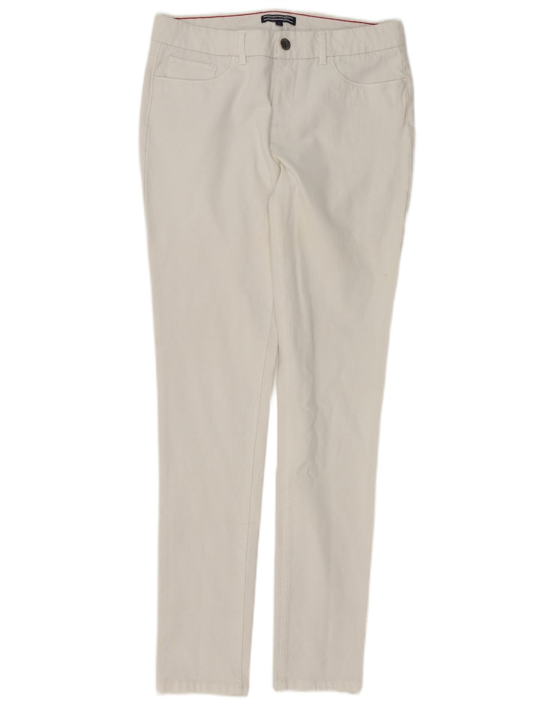 TOMMY HILFIGER Dame Skinny Jeans US 6 Medium W28 L30 Hvid Bomuld